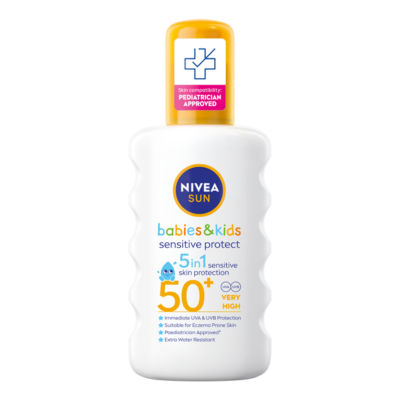 Nivea babies & kids sensitive protect sunscreen spray 200ml, imported from the UK