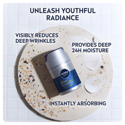 Nivea Anti-Age Hyaluron Face Moisturiser SPF 15 50ML, imported from the UK