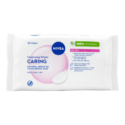 Nivea cleansing wipes for dry skin 25s, imported from the UK