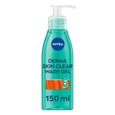 Nivea Face Wash Gel Derma Skin Clear 150ml, imported from the UK