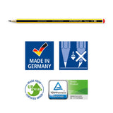 Staedtler Noris HB pencil set with eraser and sharpener (British brand)