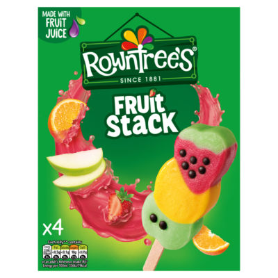 Rowntree's Fruit Stack ice lollies 280ml, imported from the UK