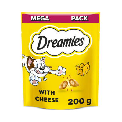 Dreamies cat treat biscuits with cheese flavour 200g - British product