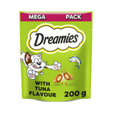 Dreamies cat treat biscuits with tuna flavour 200g - British product