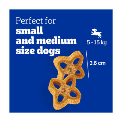 Pedigree Dentastix Chewy Chunx Mini Chicken dog dental treats 68g, imported from the UK