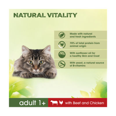 Perfect Fit dry cat food beef and chicken 2.4kg, imported from the UK
