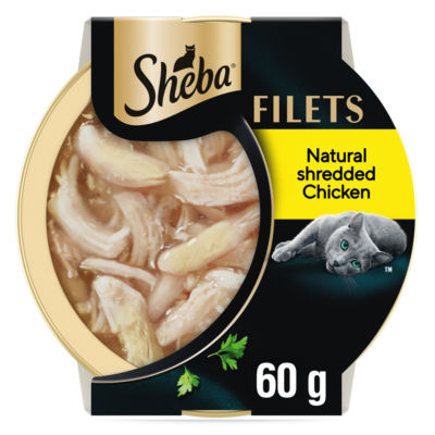 Sheba cat food tray chicken in gravy 60g (British brand)