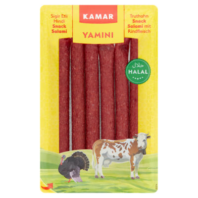 Kamar Yamini Snack Salami 175g tube, UK version