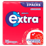 Extra Strawberry Flavour Chewing Gum Multipack 3x9 pieces - British product