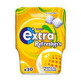 Wrigley's sugarfree tropical flavour chewing gum in a 30-piece bottle (British brand)