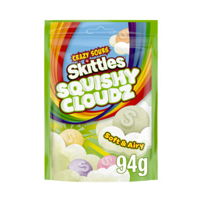 Skittles Squishy Cloudz Sours Chewy Gummies 94g