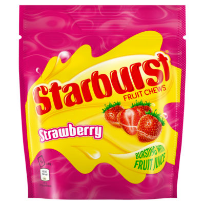Starburst Fruit Chews Strawberry Chewy Sweets 138g