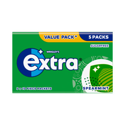 Wrigley's Extra Spearmint Sugarfree Chewing Gum Multipack 70g