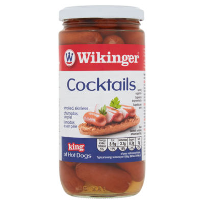 Wikinger Beechwood Smoked Cocktail Sausages 380g (British brand)
