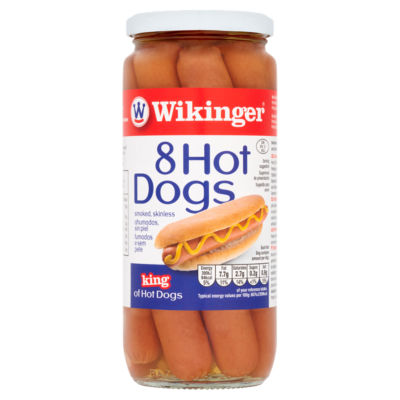 Wikinger 8 Buchenholzgeräucherte Hot Dogs 550g