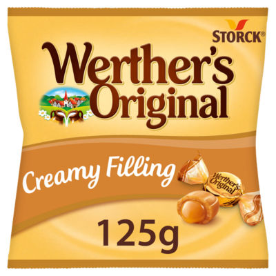 Werther's butter candies with caramel cream filling 125g (British brand)