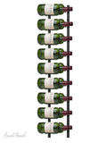 Jeray Black Final Touch 18 bottle wall mounted wine rack, UK version