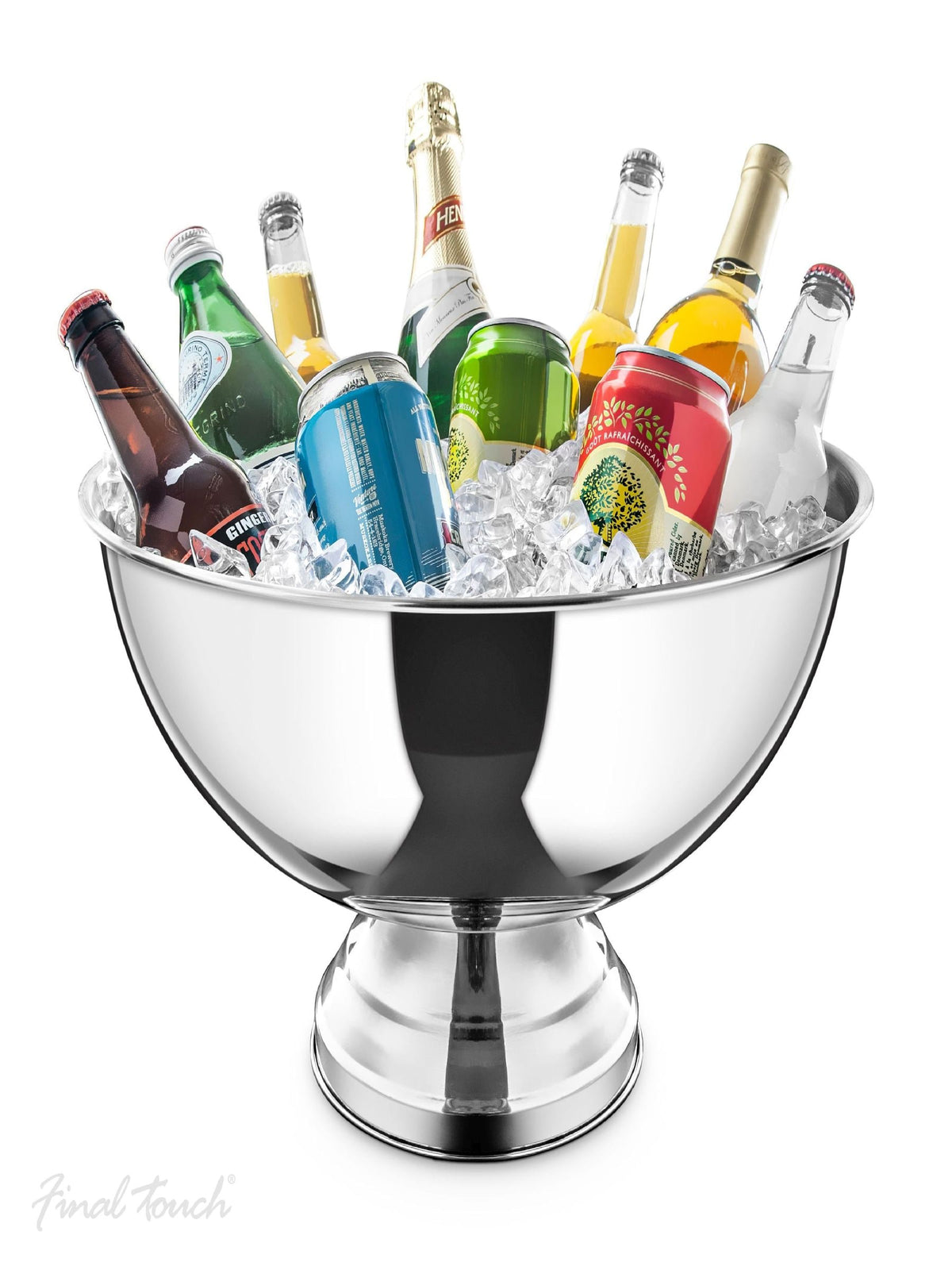 Jeray Clear Final Touch Stainless Steel Beverage Bin