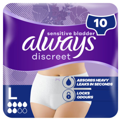 Always Incontinence Pants Normal L 10 Pants - British product