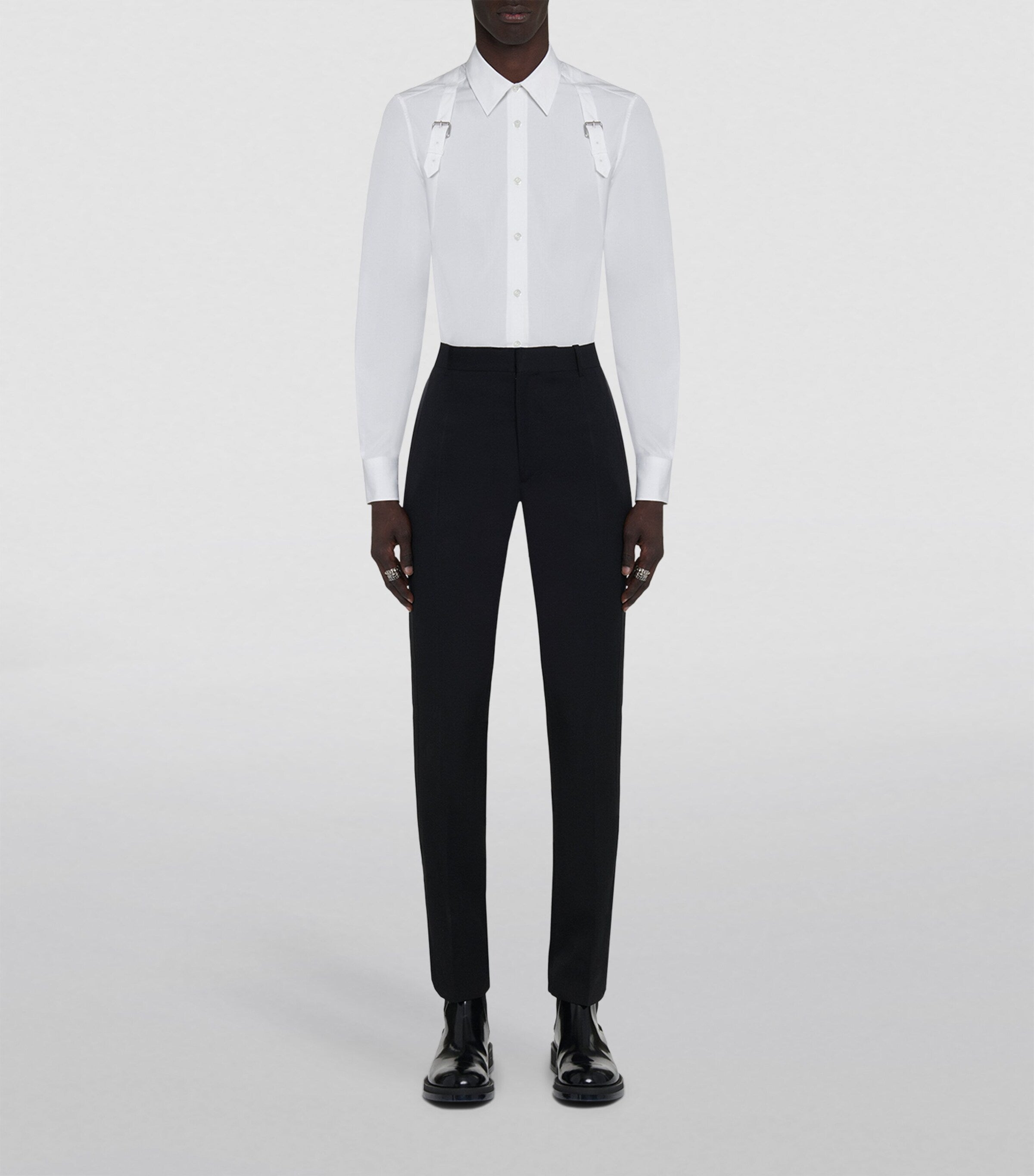 McQueen Wool Tailored Trousers