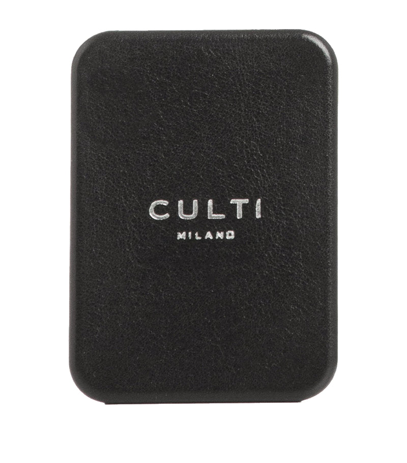 Culti Milano Tessuto car diffuser with cassis leaf, cotton flowers, and musk - British product