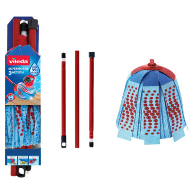 Vileda SuperMocio Compact 3Action Mop XL Microfibre Floor Mop