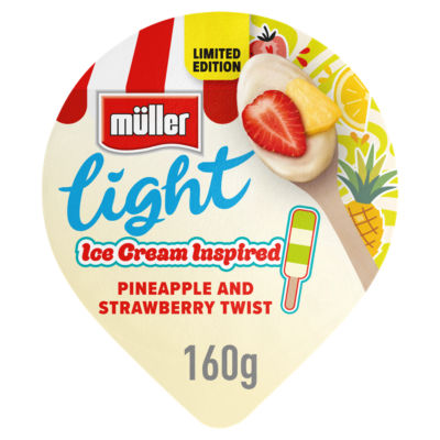 Müller Light Tiramisu Fat Free Yogurt 160g, imported from the UK