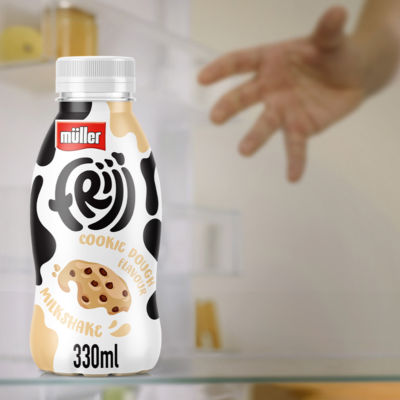 Muller cookie dough milkshake 330ml, imported from the UK
