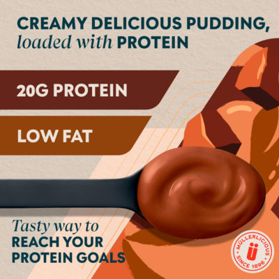 Muller MyProtein chocolate pudding 200g tub imported from the UK