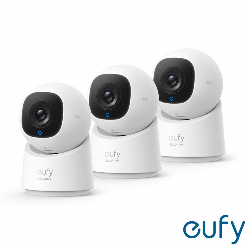 eufy C220 2K Pan-Tilt Smart Indoor Camera 3-pack - British product