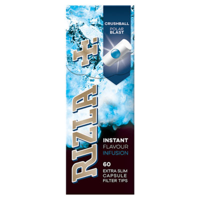 Rizla Polar Blast extra slim tips rolling papers 60s (British brand)