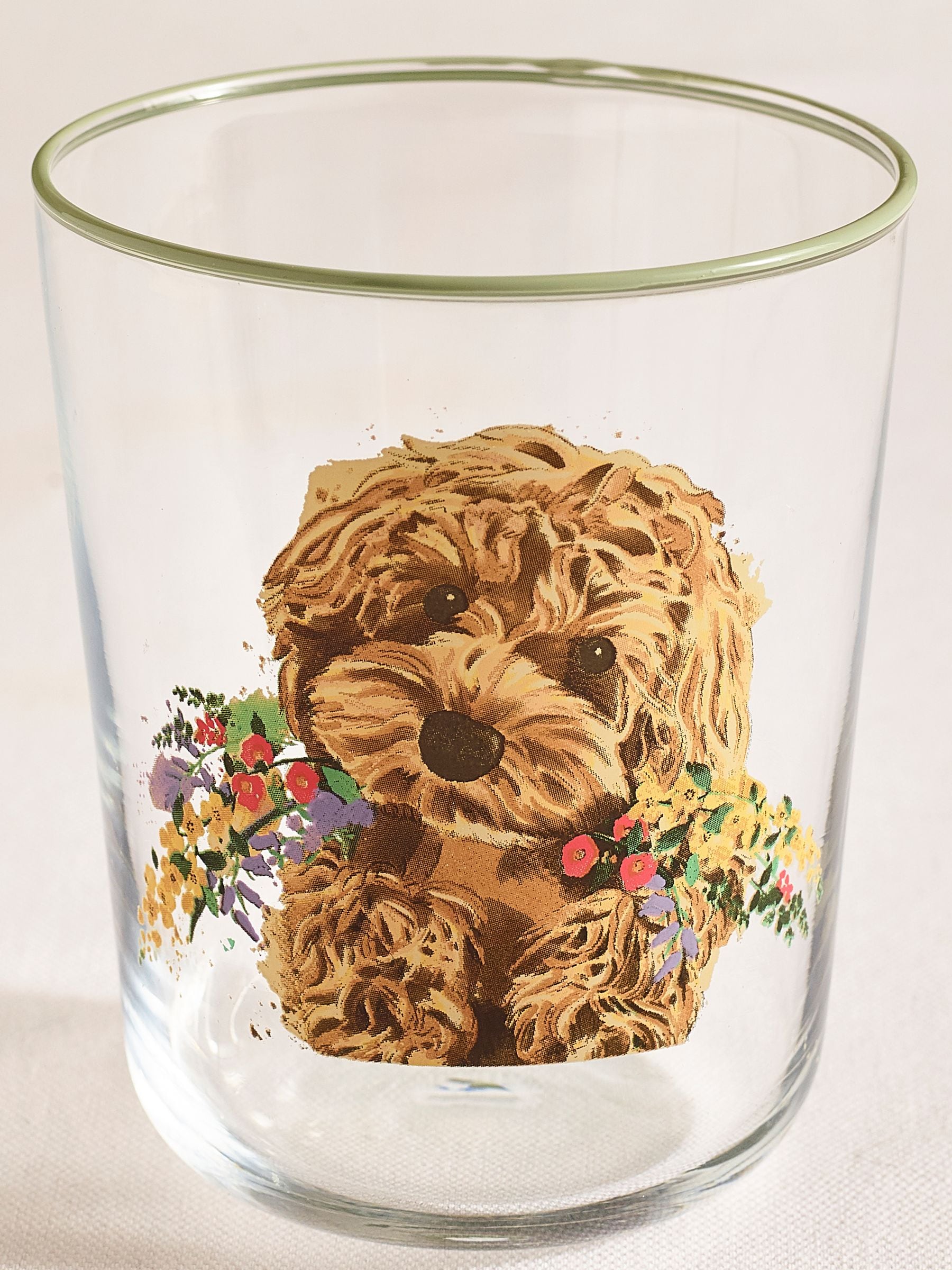 Charlie Cockapoo tumbler glasses set 4 - British product