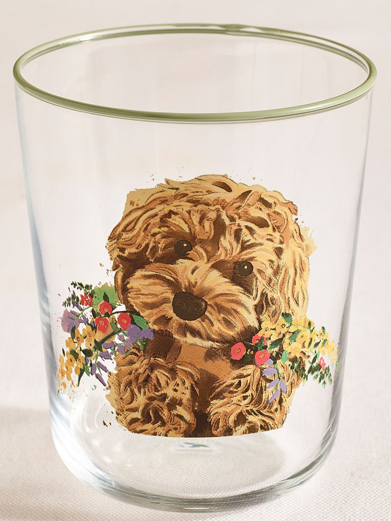 Charlie Cockapoo tumbler glasses set 4 - British product