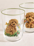 Charlie Cockapoo tumbler glasses set 4 - British product