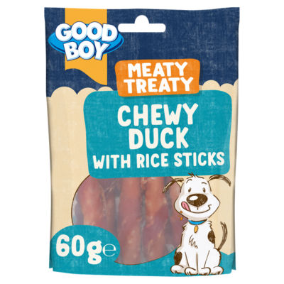 Good Boy Meaty Treaty Chewy Duck with Rice Sticks Dog Treat 60g