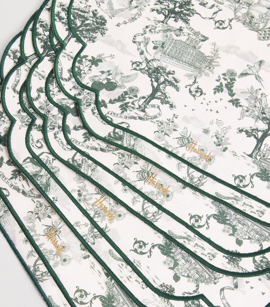 Harrods Cotton-Linen Toile Placemats (Set of 4)