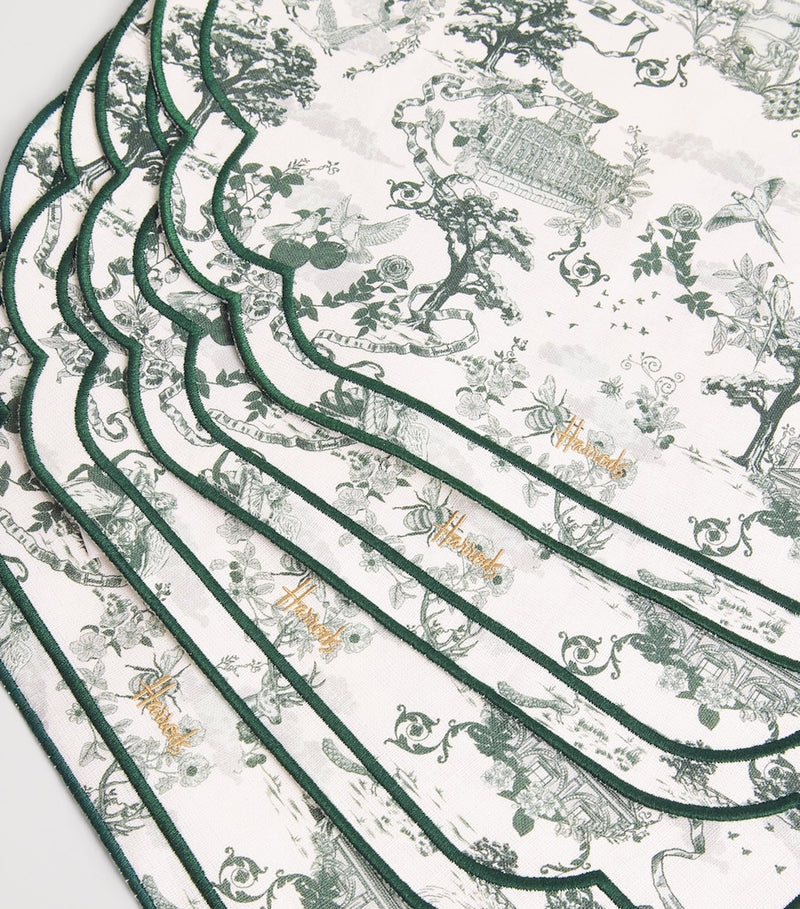 Harrods Cotton-Linen Toile Placemats (Set of 4)