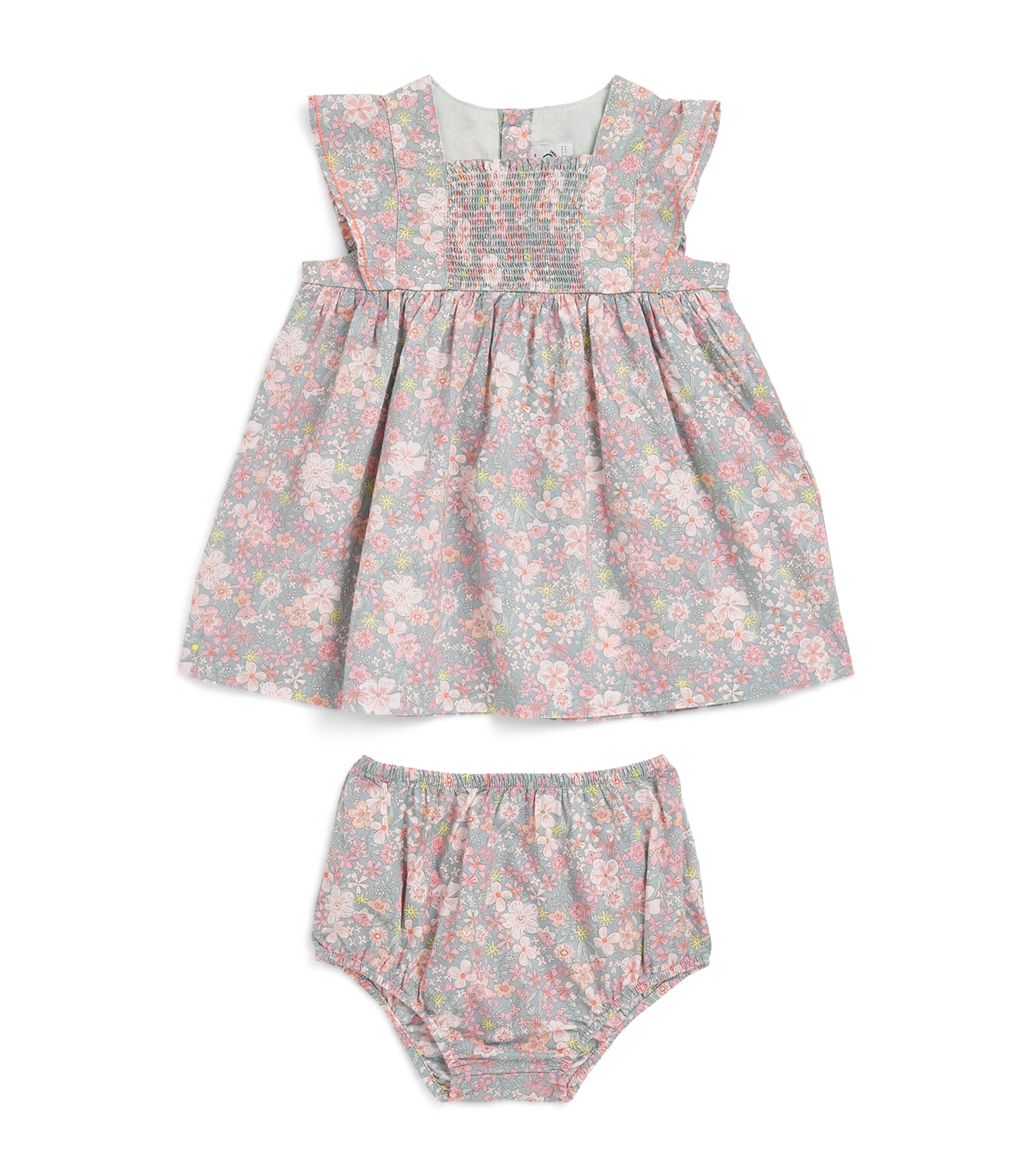 Petit Bateau floral dress bloomers set 3-36 months, imported from the UK