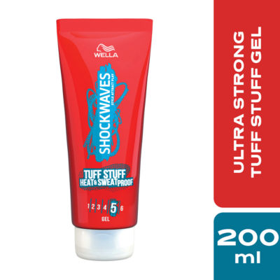 Wella Tuff Stuff Heat & Sweat Proof hair gel 200ml (British brand)