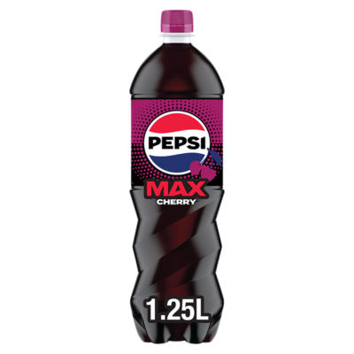 Pepsi Max Cherry No Sugar Cola Drink 1.25L