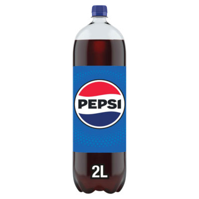 Pepsi Cola Soft Drink Bottle 2L, imported from the UK