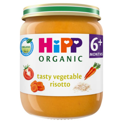 HiPP Tasty Vegetable Risotto baby food jar 125g - British product
