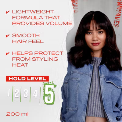 Wella Shockwaves Volume hair mousse 200ml (British brand)