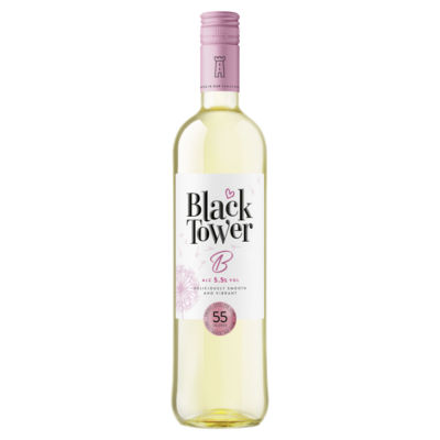 Black Tower B White low alcohol wine 750ml - British product