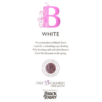 Black Tower B White Low Alcohol Wine 750ml