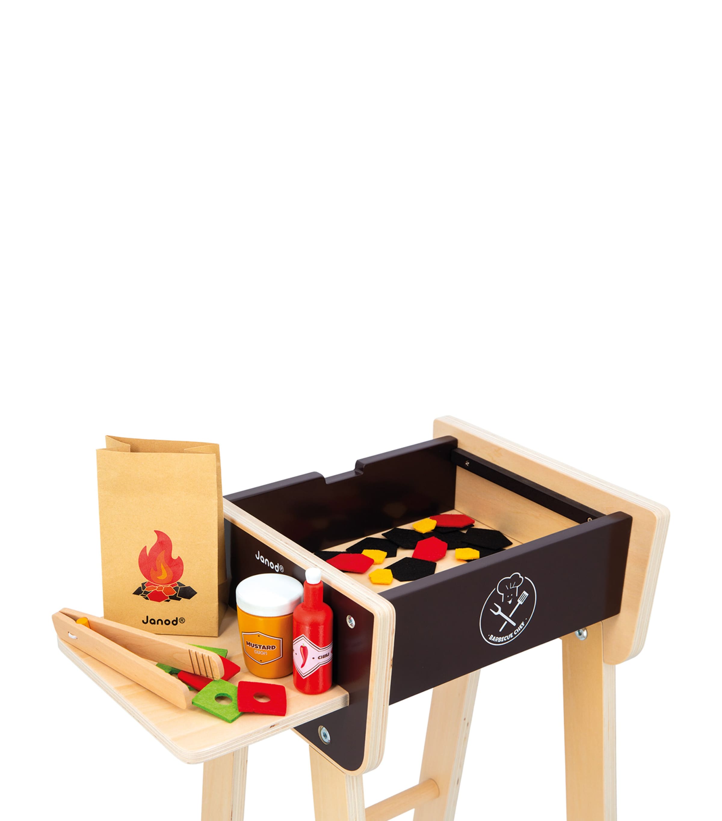 Janod wooden barbeque set, UK version