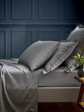 Bedeck of Belfast Grey Bob 600 thread count Egyptian fitted bed sheet - British product
