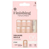 Superdrug finishing touches fake nails short pink set (British brand)