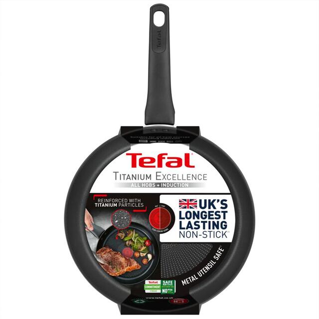 Tefal Titanium Excellence 28cm Frying Pan - McGrocer