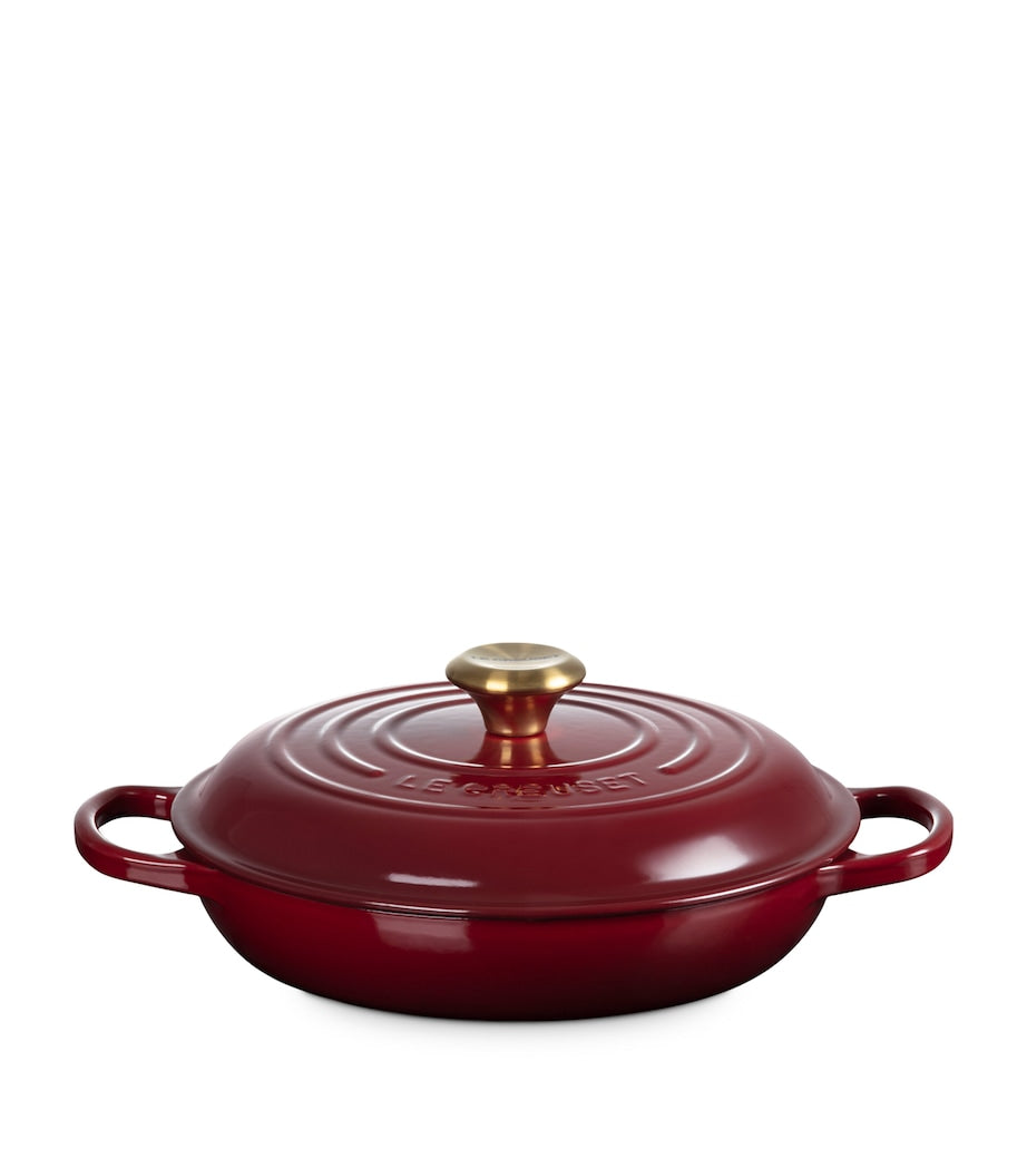 Le Creuset cast iron shallow casserole dish 26cm, UK version